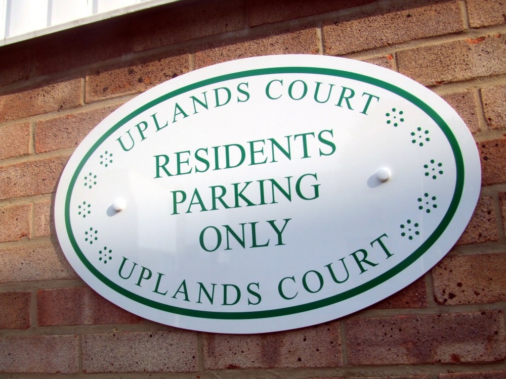 Uplands Court Parking Signage