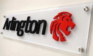 Custom Perspex sign for London office