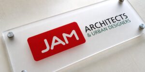 Custom Perspex sign for London office