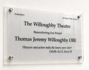 Custom Perspex sign for London office