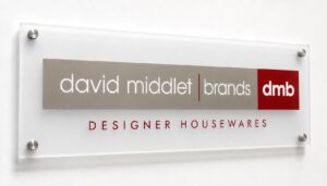Custom Perspex sign for London office