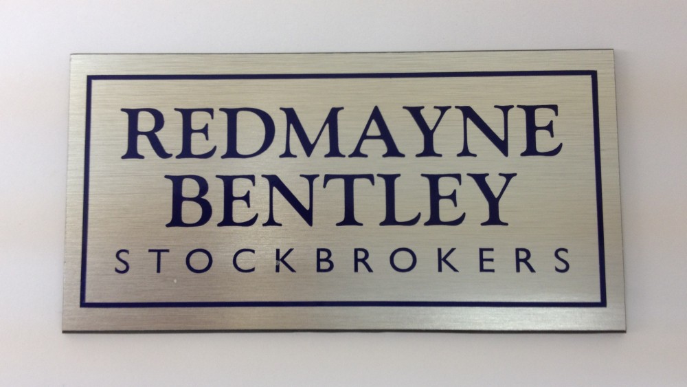 Redmayne Bentley Stockbrokers Plaque