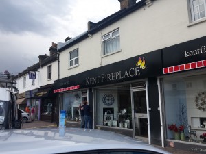 Kent Fireplace Shop Sign