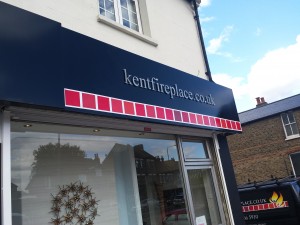 Kent Fireplace Shop Sign
