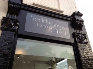 Wedding Dress Factory Outlet Signage