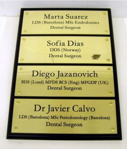 engraved signs