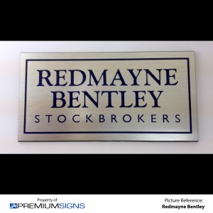 Redmayne Bentley Stockbrokers Signage
