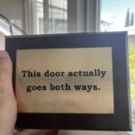 Funny message on an engraved sign