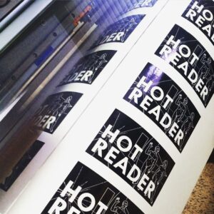 Custom vinyl graphic for Croydon machinery by Premium Signs.
