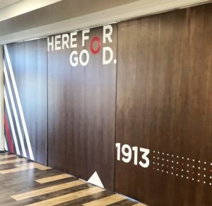 Custom vinyl graphic for Croydon walls by Premium Signs.