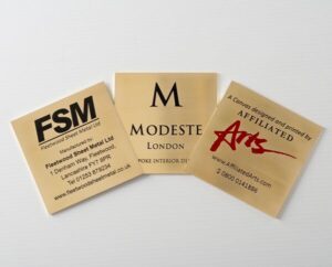 engraved gold labels