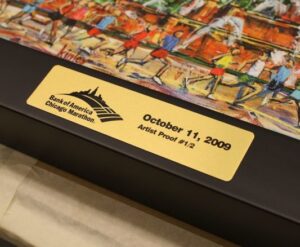 gold etched label