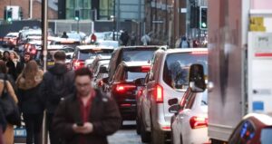 london traffic and pedestrians